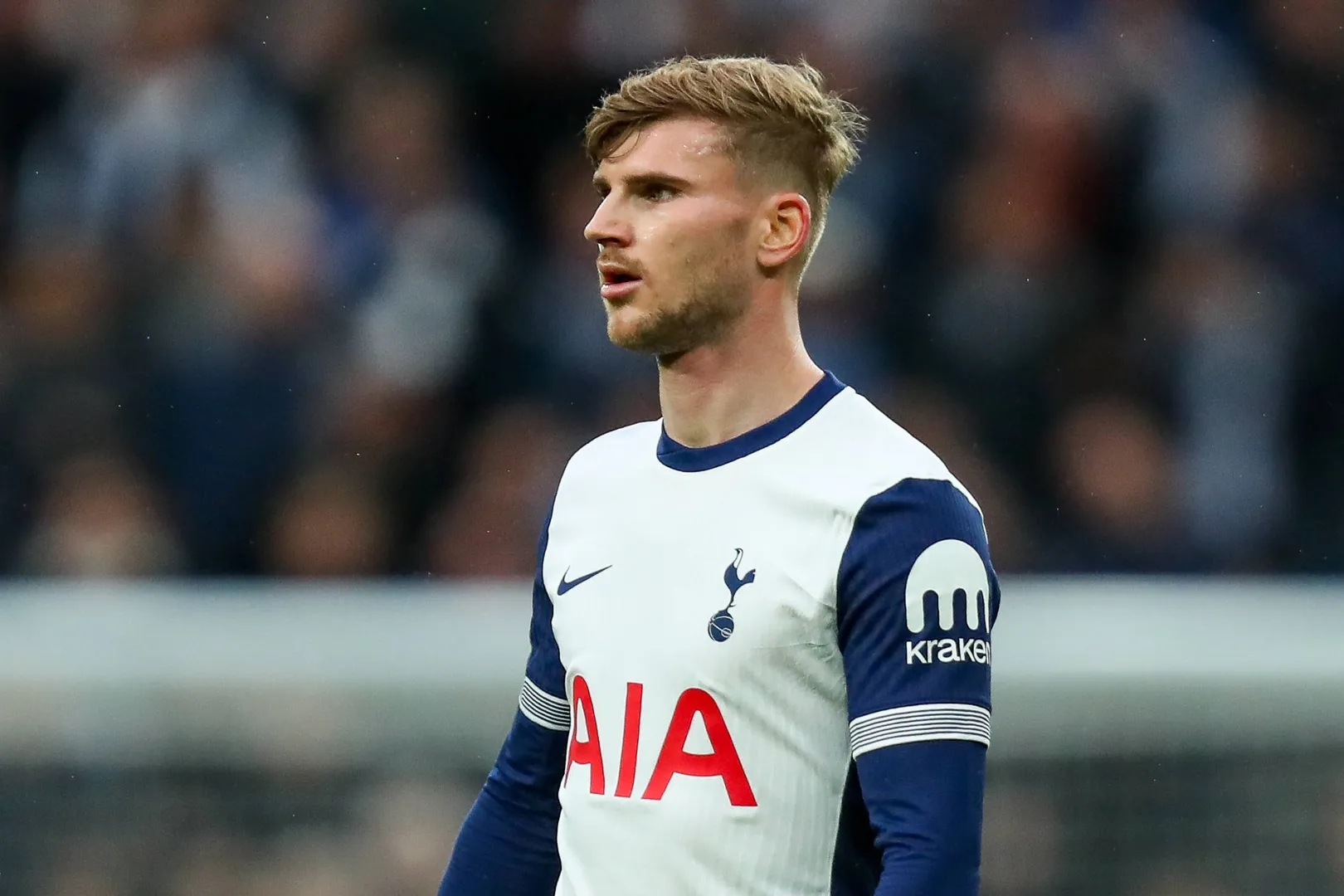 Timo Werner n&atilde;o vive bom momento no Tottenham