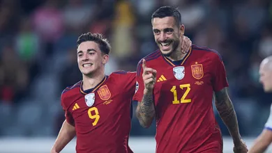 Em um dia de treino de luxo da Espanha contra Chipre, Joselu abra&ccedil;ou a chance
