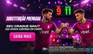 Promo&ccedil;&atilde;o "Substitui&ccedil;&atilde;o Premiada", da Vbet