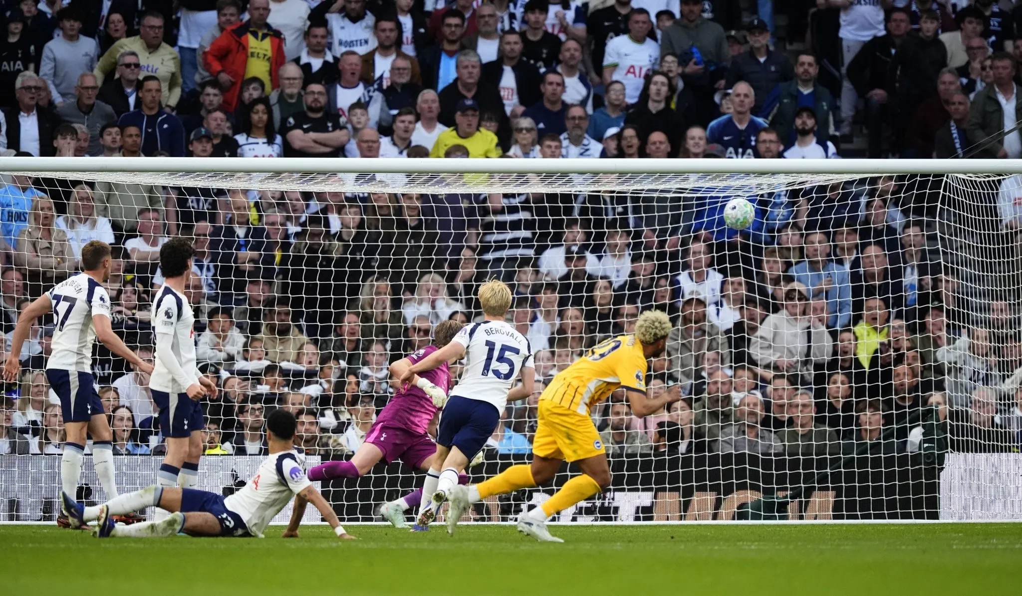 Georginio Rutter marca o gol de empate contra o Tottenham (Foto: PA Images / Icon Sport)