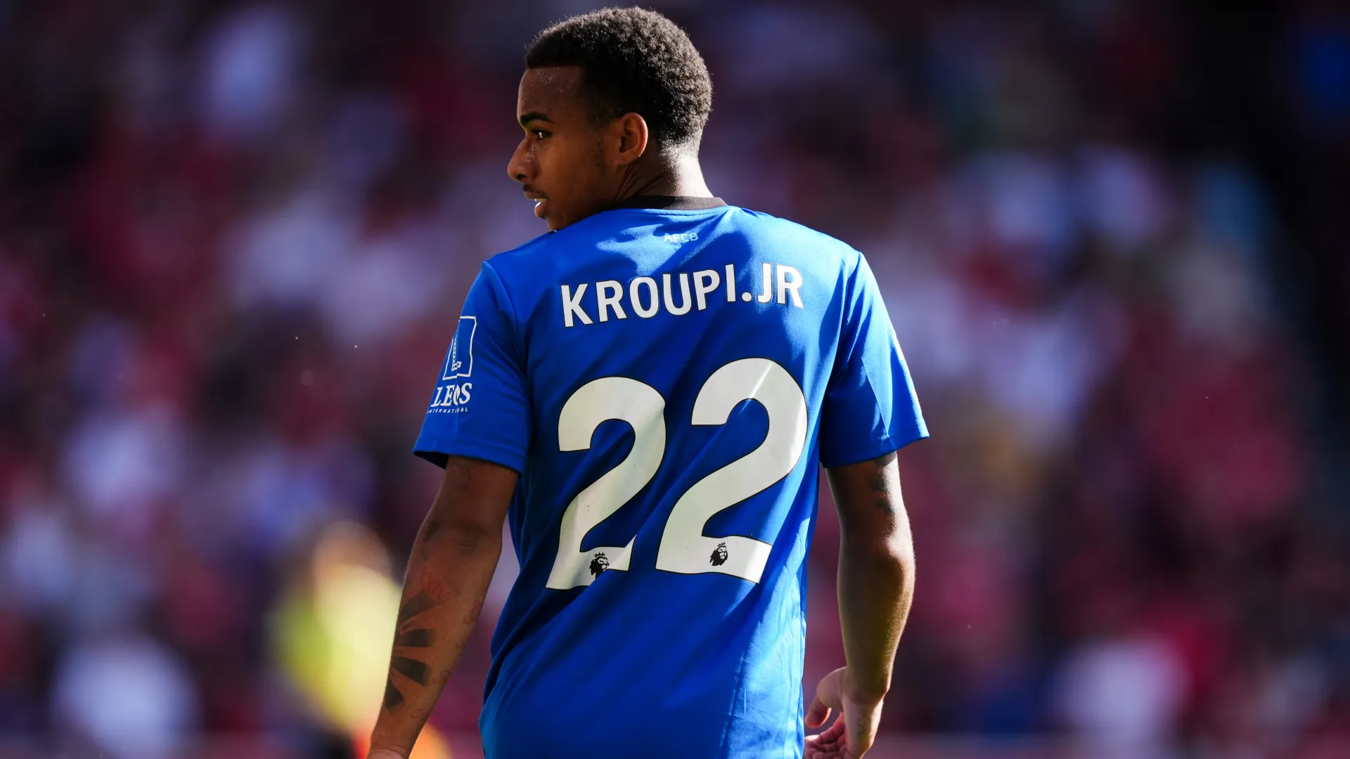 Eli Junior Kroupi, atacante do Bournemouth, durante a partida da Premier League contra o Nottingham Forest, no City Ground, em Nottingham, no dia 24 de maio de 2026.