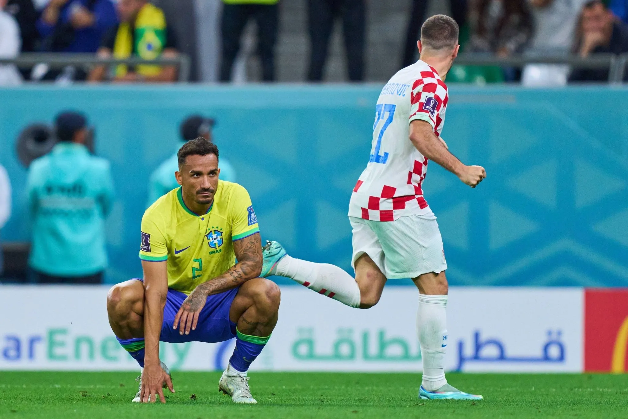 Danilo em Brasil x Cro&aacute;cia na Copa do Mundo de 2022