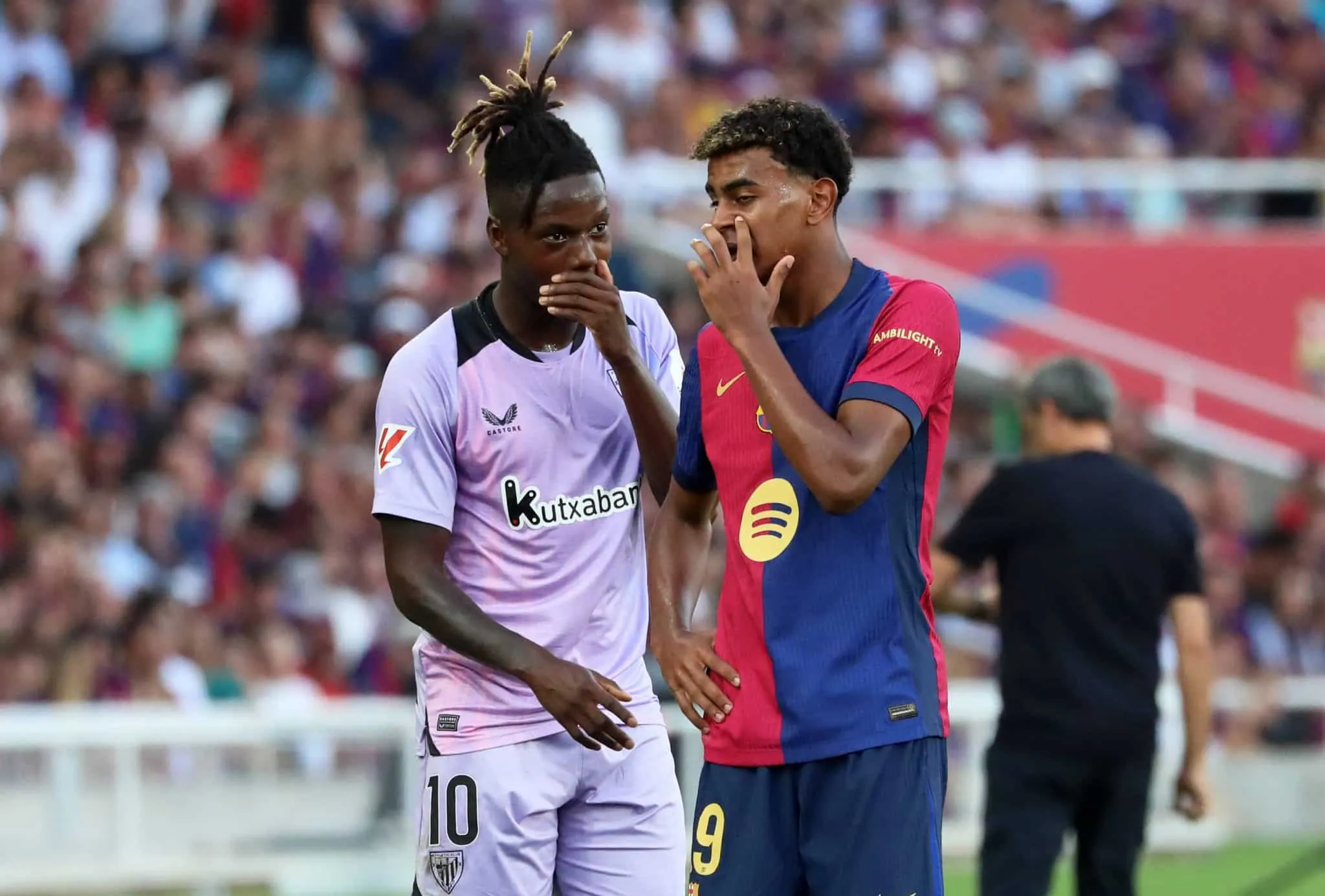 O que o t&eacute;cnico do Barcelona disse para Nico Willians no jogo contra o Bilbao