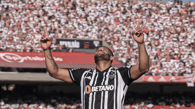 Hulk celebra gol no Morumbis contra o S&atilde;o Paulo