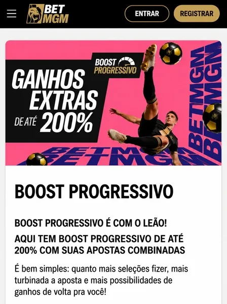 Boost Progressivo da BetMGM