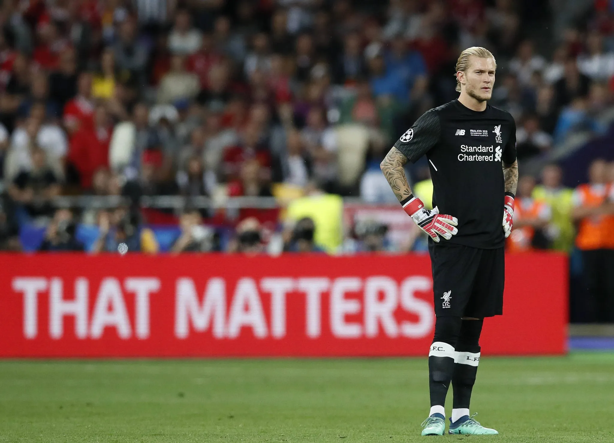 Loris Karius durante  final da Champions League, em 2018 (Foto: IMAGO / Newscom World)