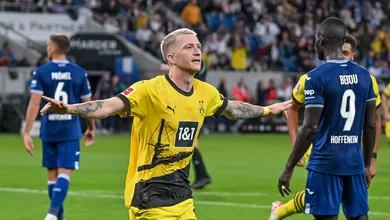 O Dortmund precisou sofrer, mas teve mais f&ocirc;lego e sorte para bater o Hoffenheim
