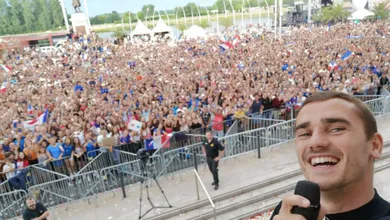 A cidadezinha onde Griezmann nasceu saiu em peso &agrave;s ruas para receber seu campe&atilde;o