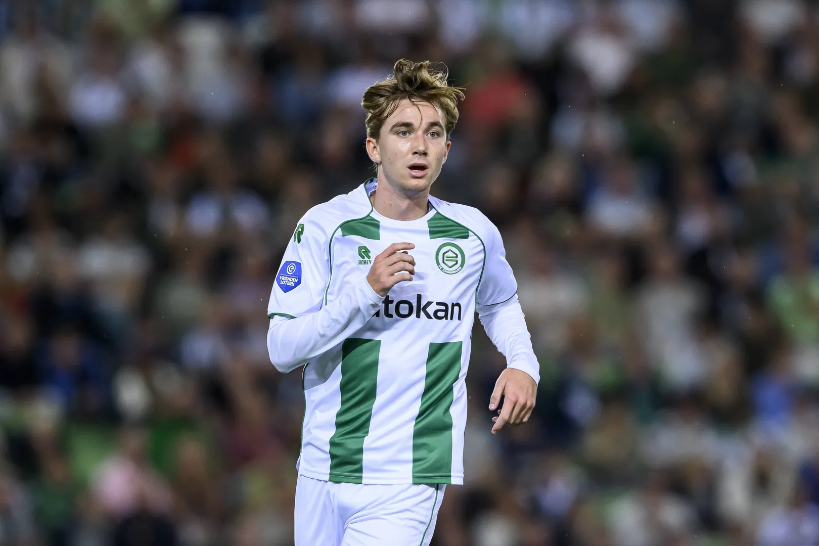 Tygo Land, joia do Groningen, em jogo da Eredivisie
