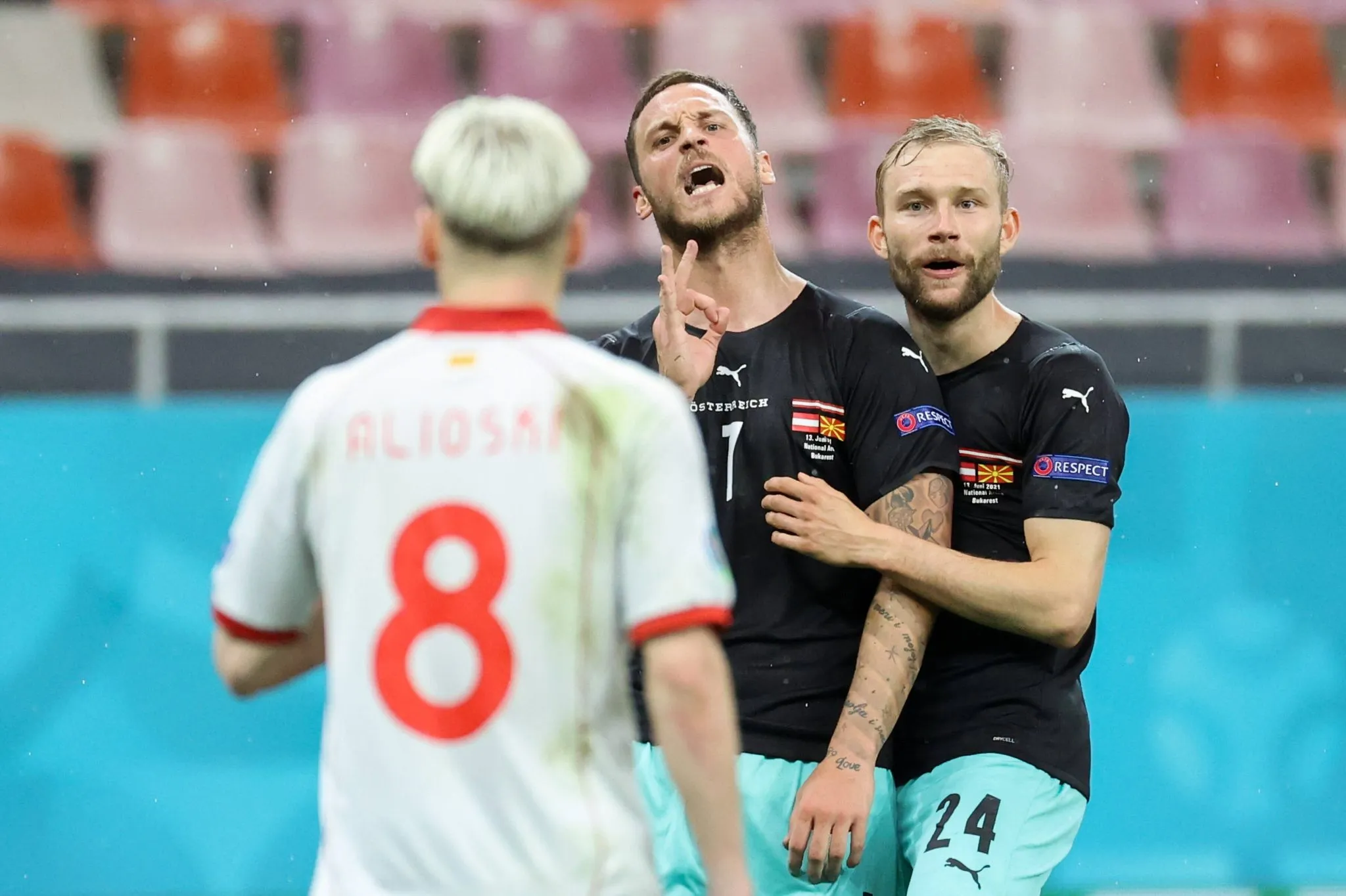Arnautovic em pol&ecirc;mica na Euro de 2021