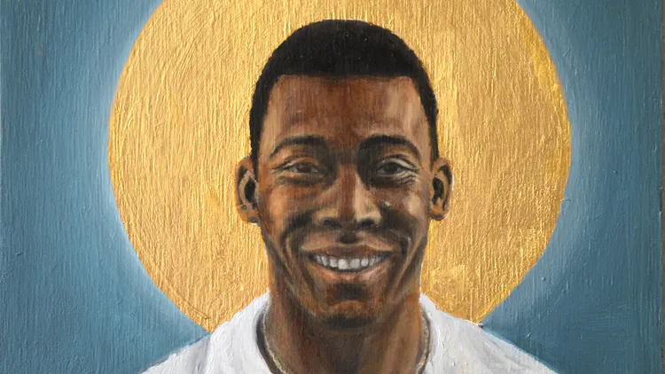 Projeto de artista su&iacute;&ccedil;o transforma craques do futebol em entidades divinas