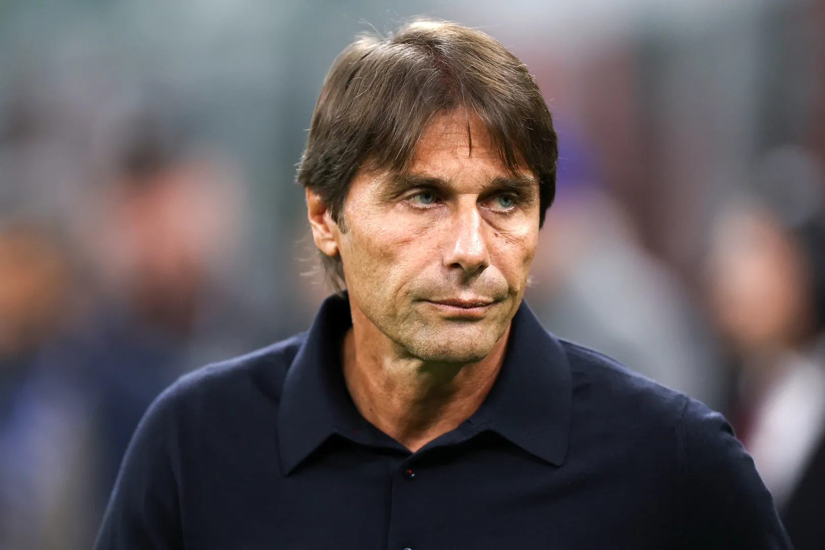 Antonio Conte, técnico do Napoli, em jogo contra o Milan, outubro de 2024. Foto: Icon Sport