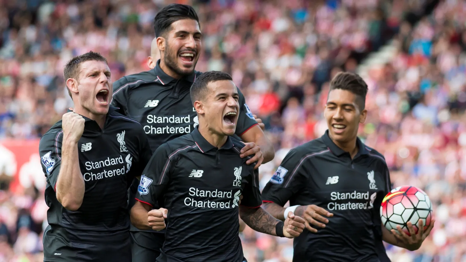 Coutinho chamou a responsa e acertou um chuta&ccedil;o para definir a vit&oacute;ria do Liverpool no fim