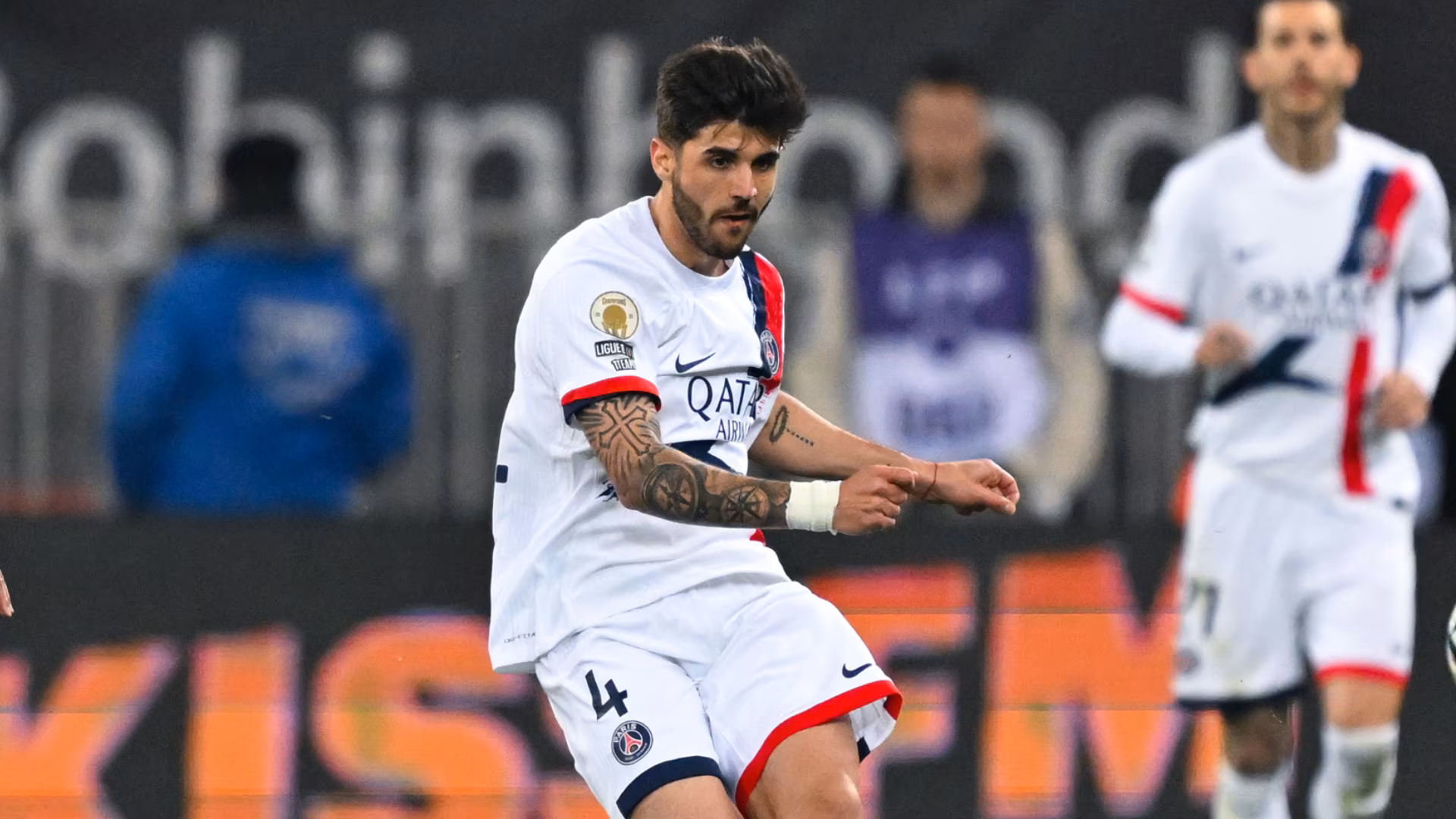 Beraldo pelo PSG contra o Nice