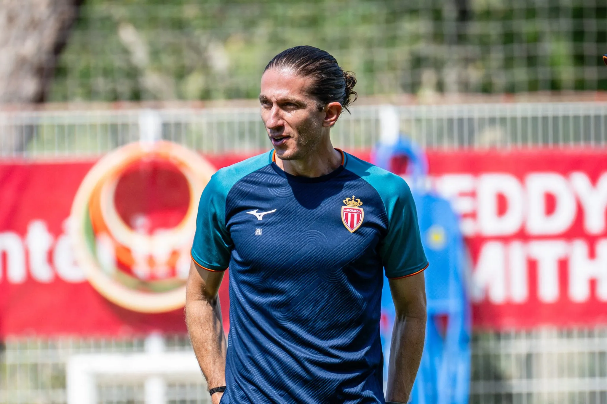 Filipe Lu&iacute;s durante treino no Monaco