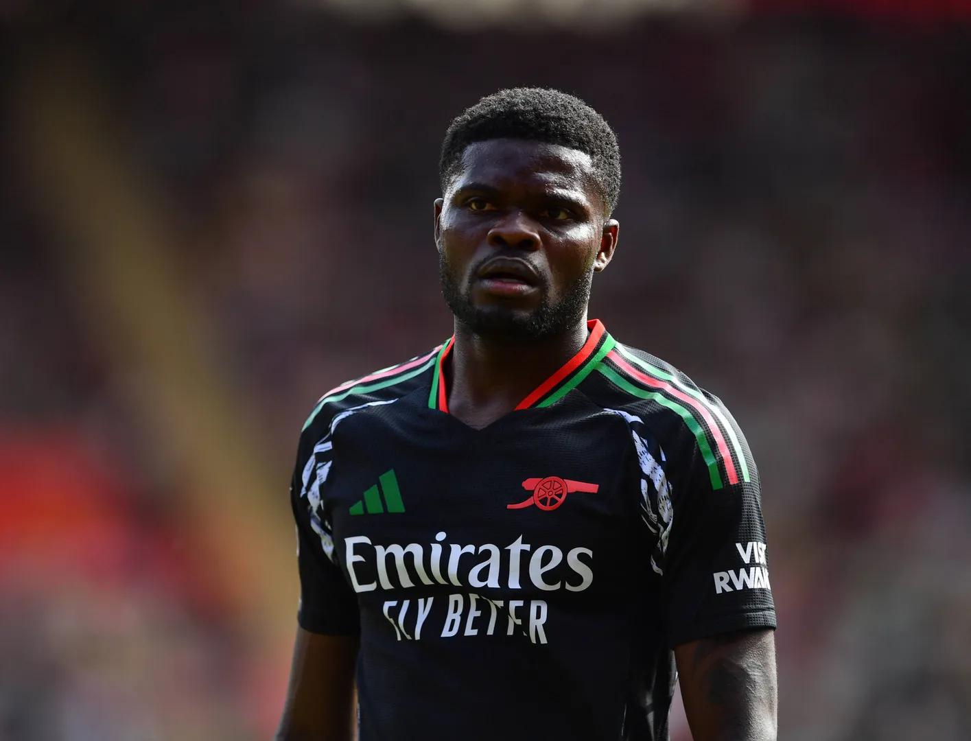 Thomas Partey em jogo do Arsenal