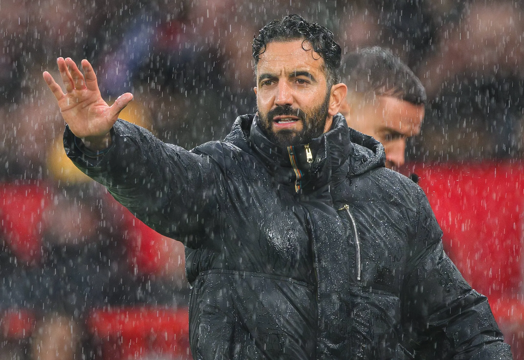 Ruben Amorim durante jogo do Manchester United 