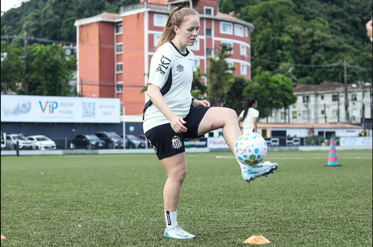 Ketlen Wiggers, atacante do Santos (Foto: Reinaldo Campos/Santos FC) 
