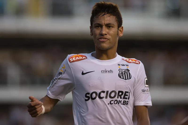 Neymar em a&ccedil;&atilde;o pelo Santos
