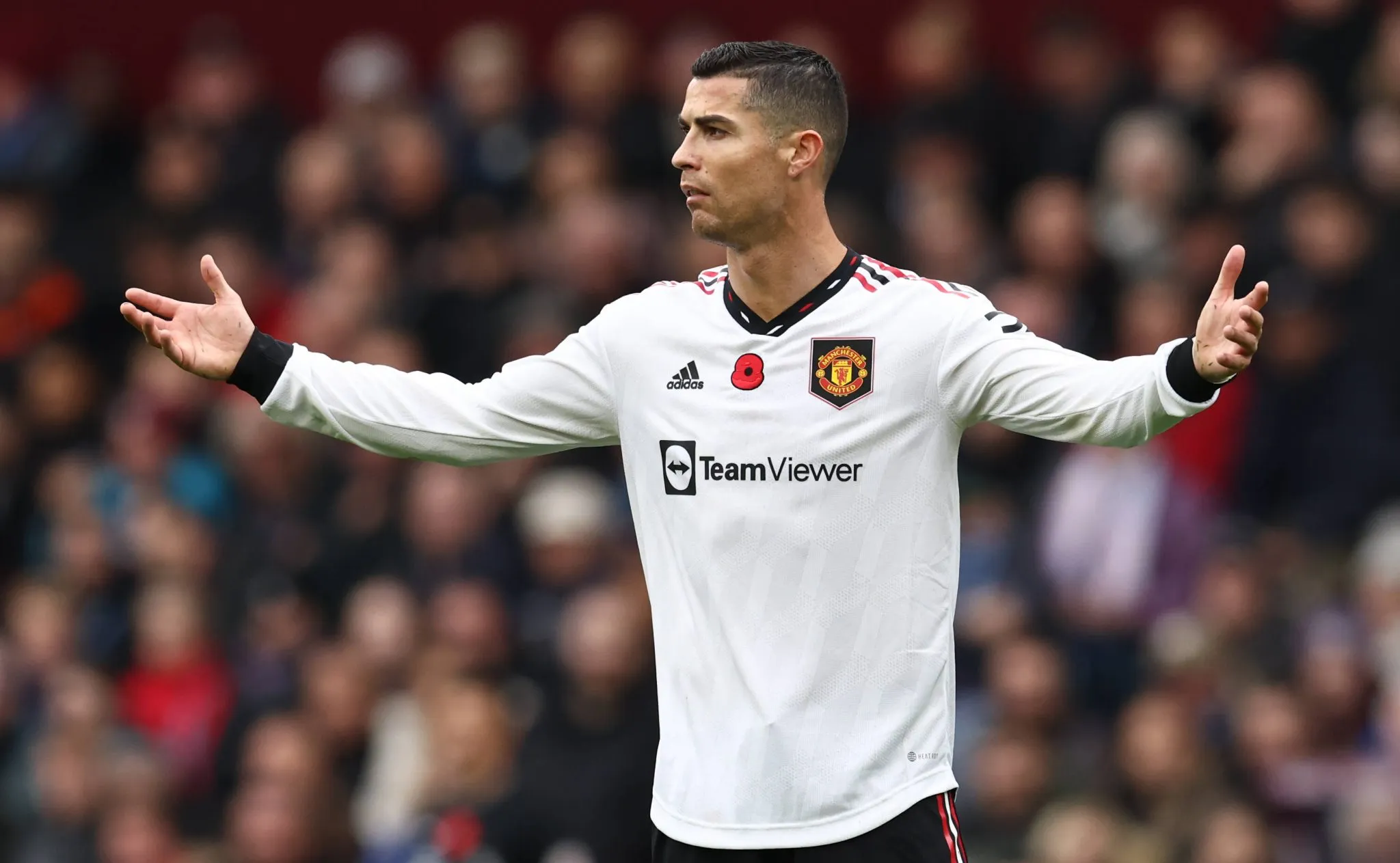 Cristiano Ronaldo pelo Manchester Unite em 2022 (Foto: Imago/Newscom World)