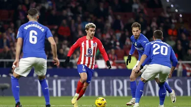 Rea&ccedil;&atilde;o improv&aacute;vel do Getafe deixa gosto amargo ao Atl&eacute;tico em tarde especial de Griezmann