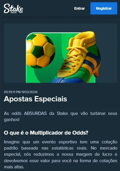 Multiplicador de Odds da Stake