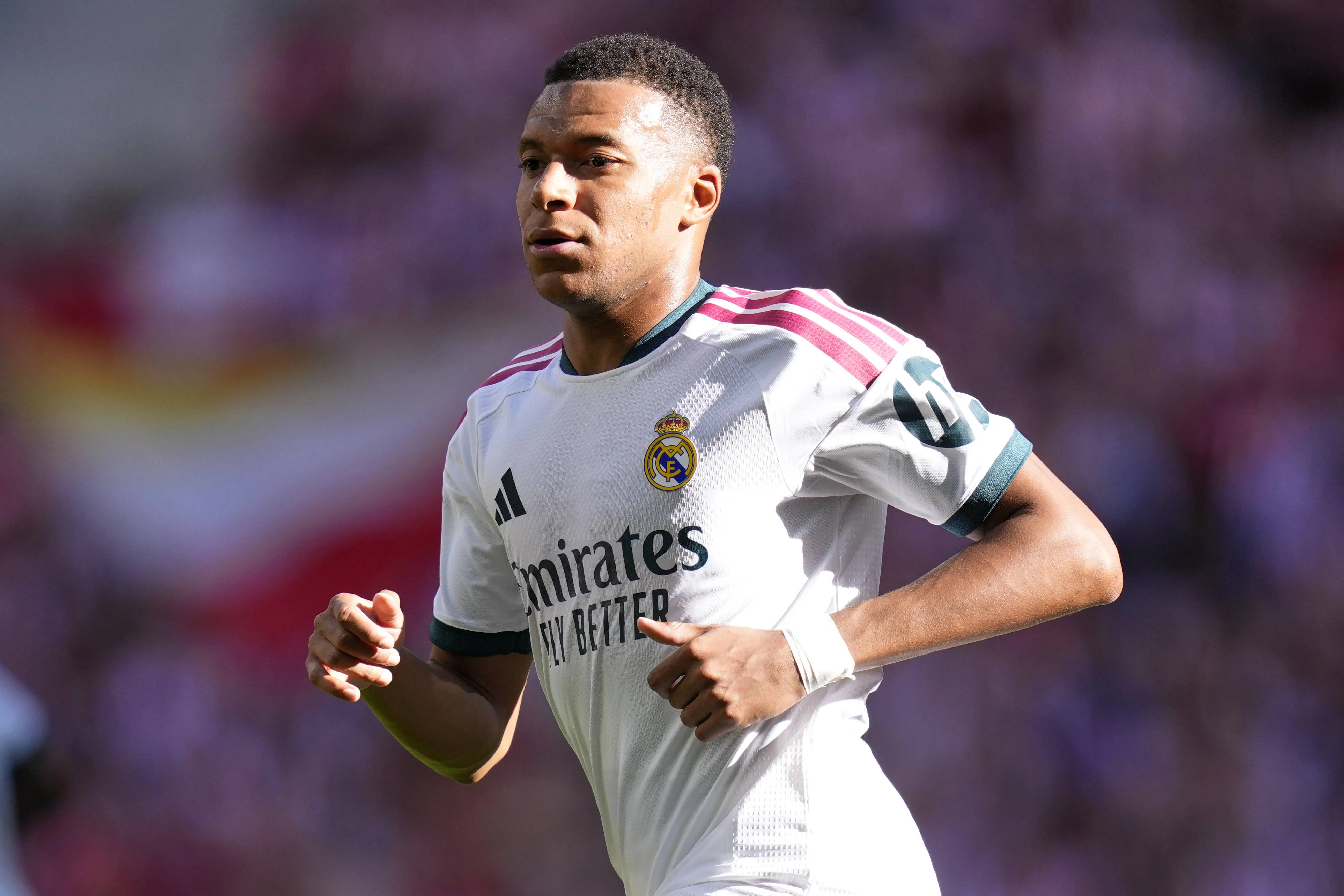Mbappé em jogo do Real Madrid