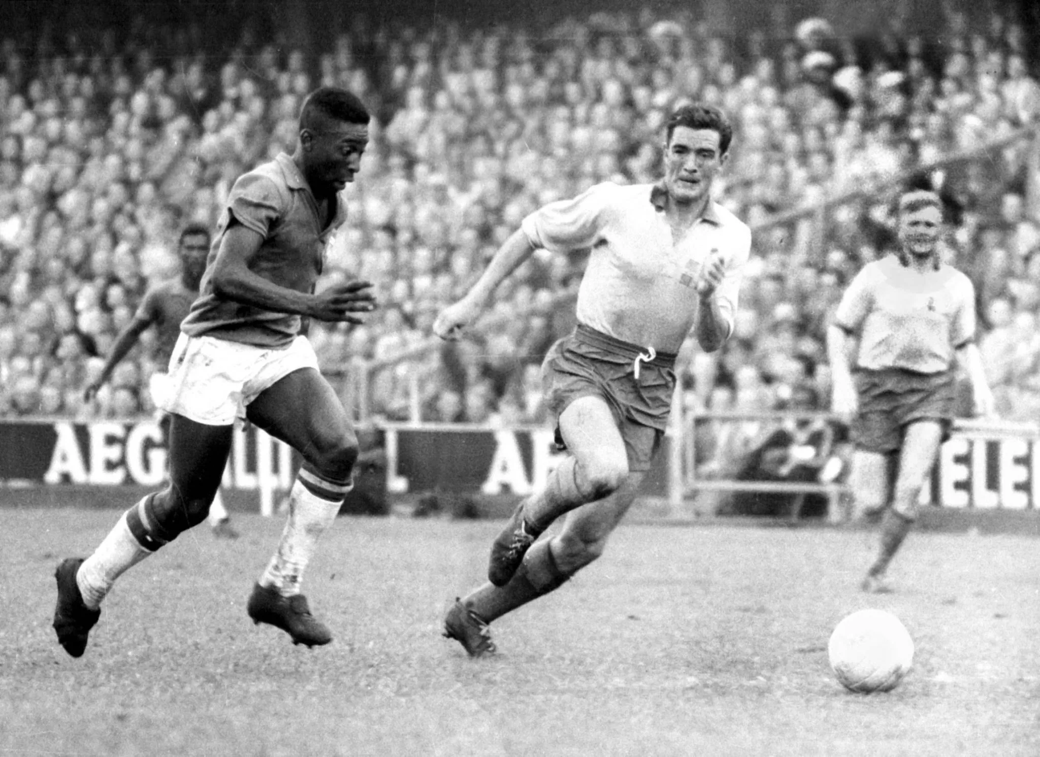 Pel&eacute; durante a Copa de 1958