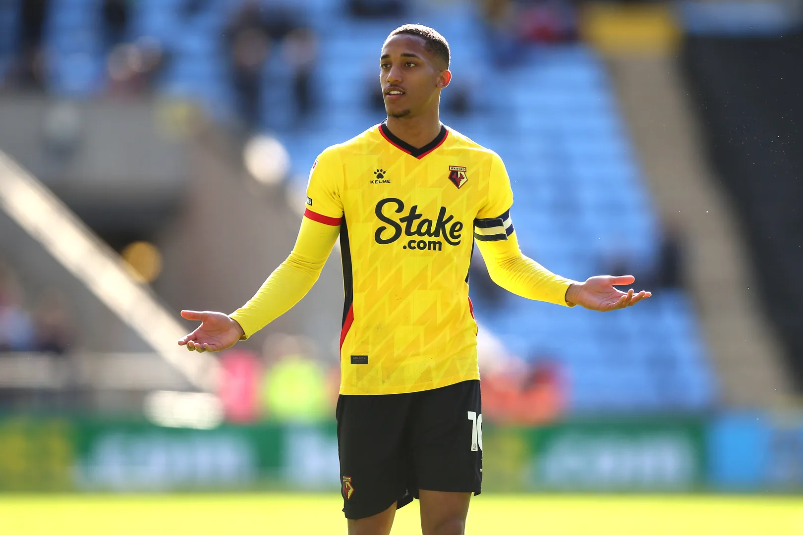Coventry City v Watford &ndash; Sky Bet Championship &ndash; Coventry Building Society Arena Watford s Joao Pedro reacts during the