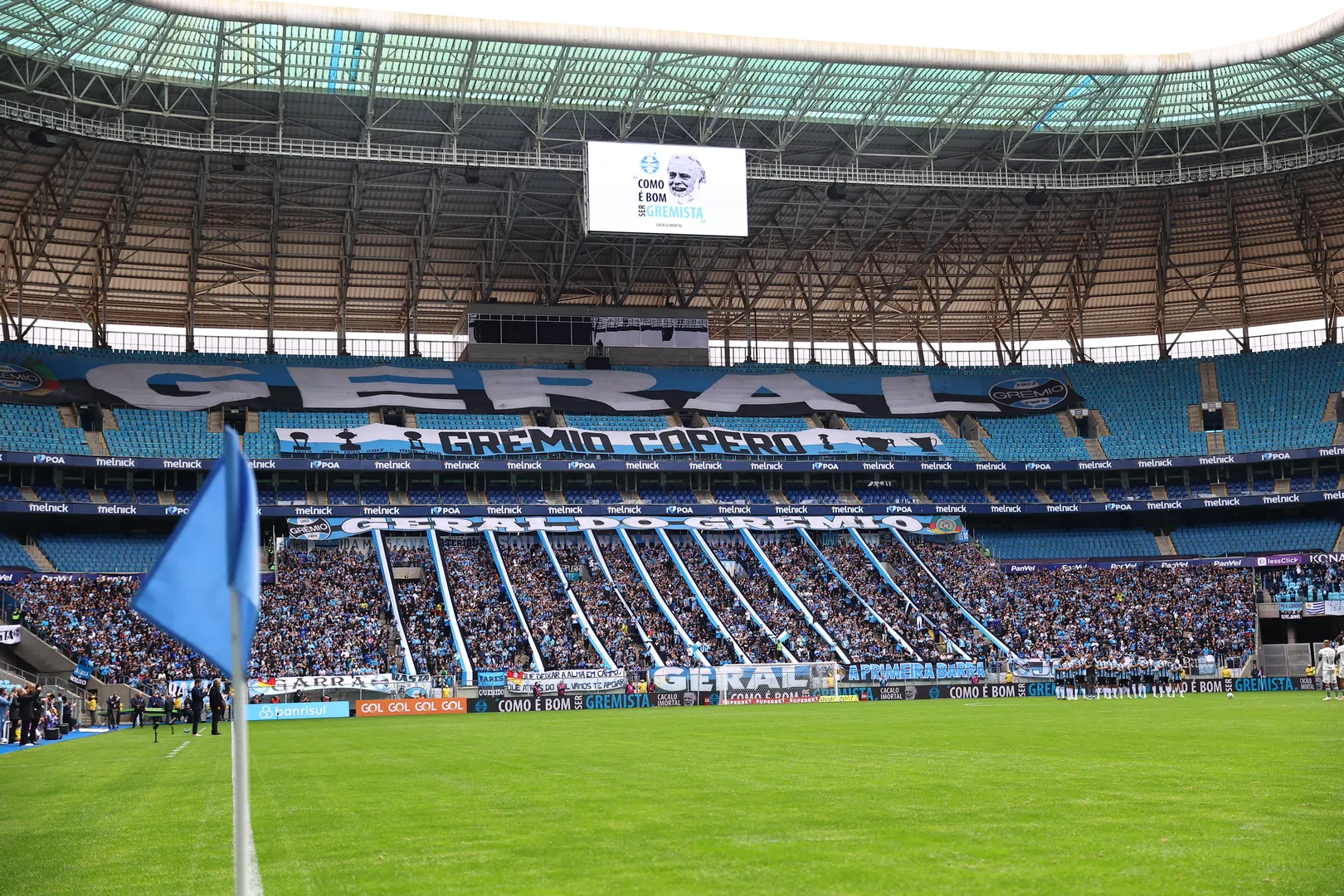 Gr&ecirc;mio volta a jogar na Arena. Foto: Lucas Uebel/Gr&ecirc;mio FBPA