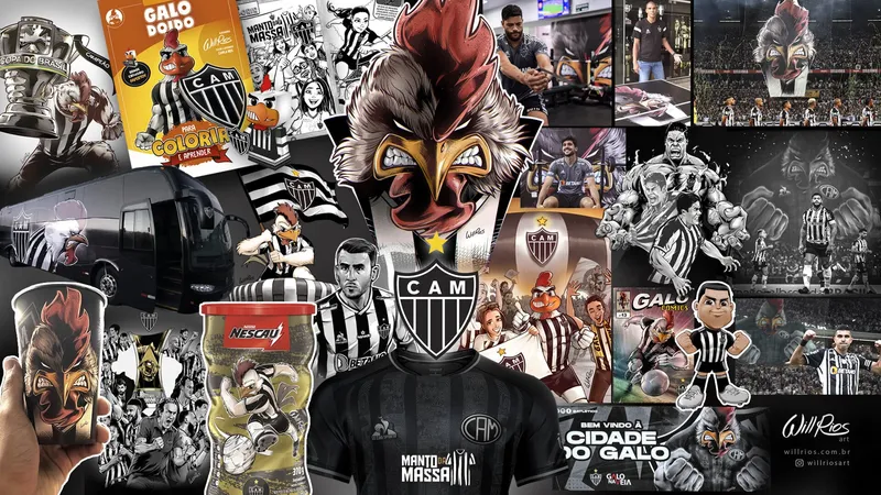 Algumas das colabora&ccedil;&otilde;es de Will Rios com o Atl&eacute;tico