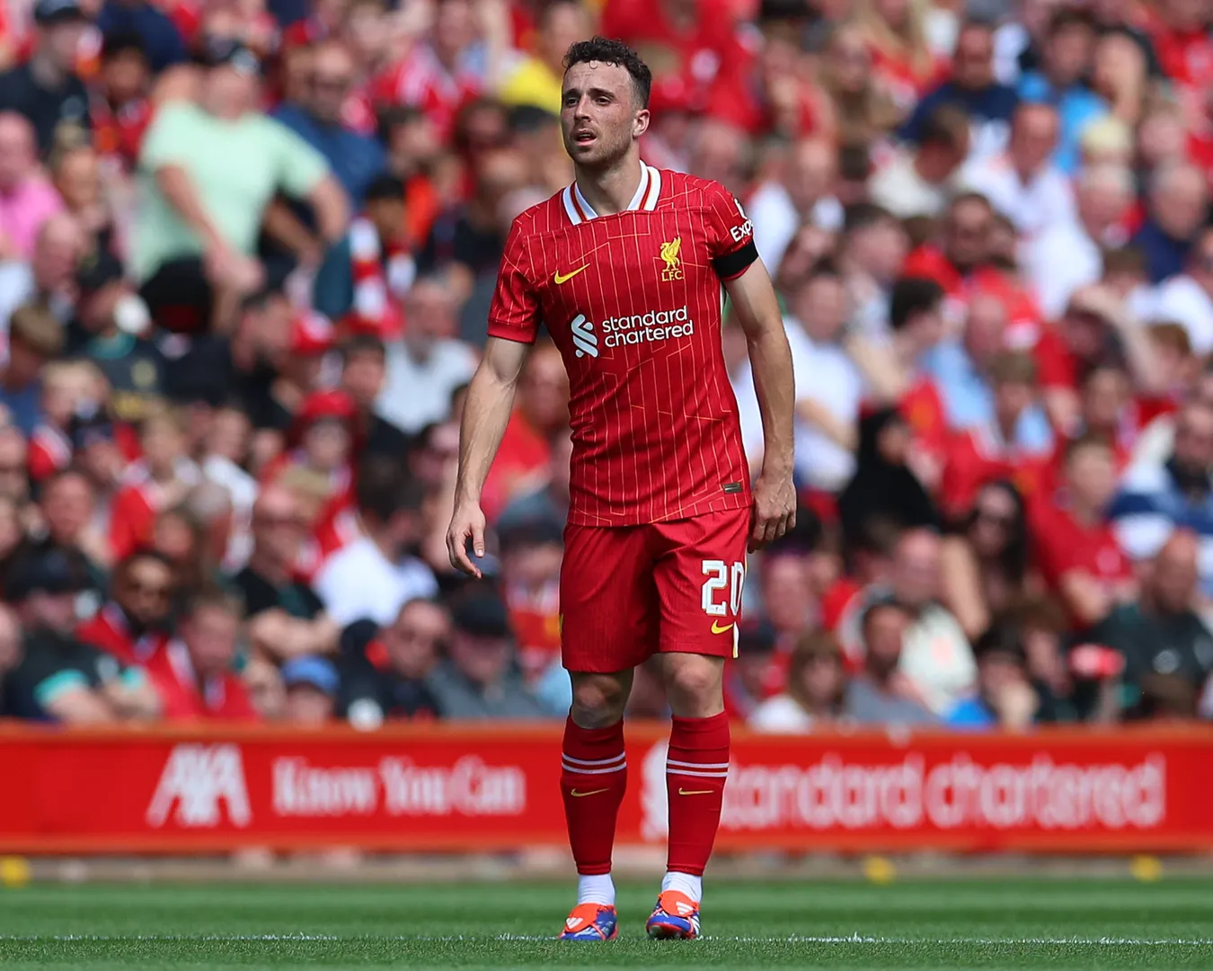 Liverpool FC v Sevilla FC Diogo Jota of Liverpool during the Liverpool FC v Sevilla FC pre-season friendly match at Anfi