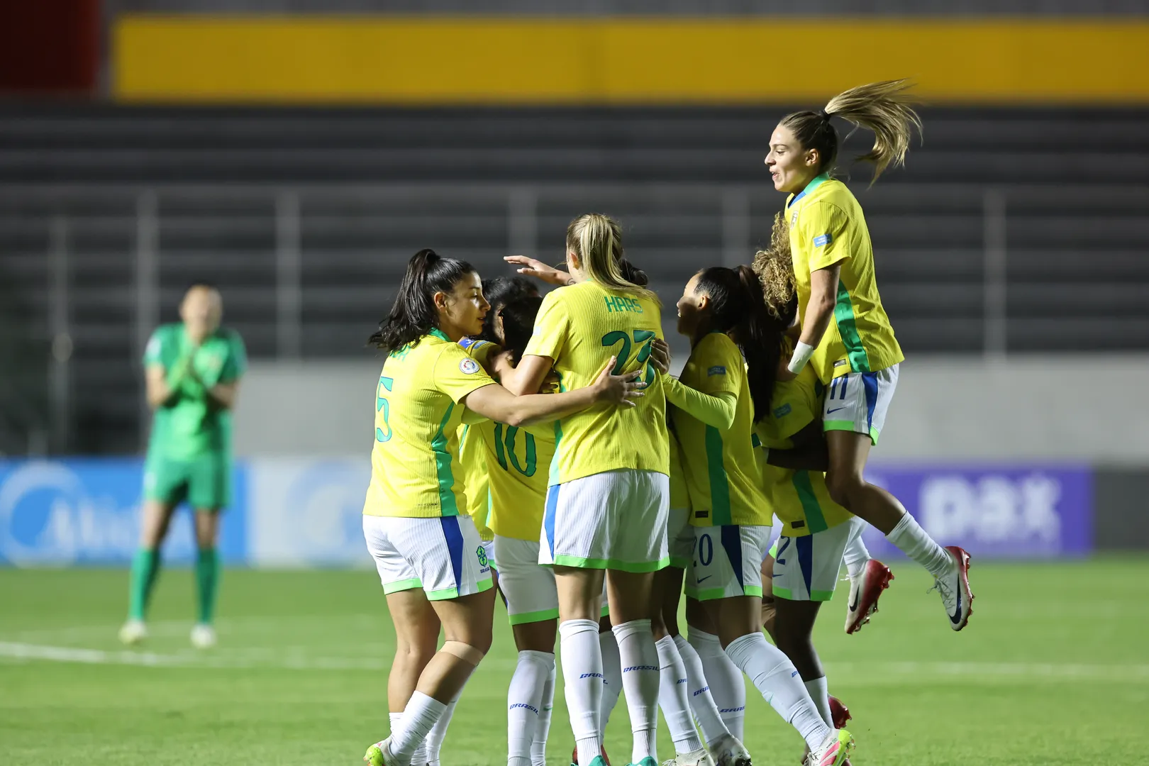 Sele&ccedil;&atilde;o brasileira em atua&ccedil;&atilde;o na Copa Am&eacute;rica (Foto: Fotos : L&iacute;via Villas Boas / CBF)