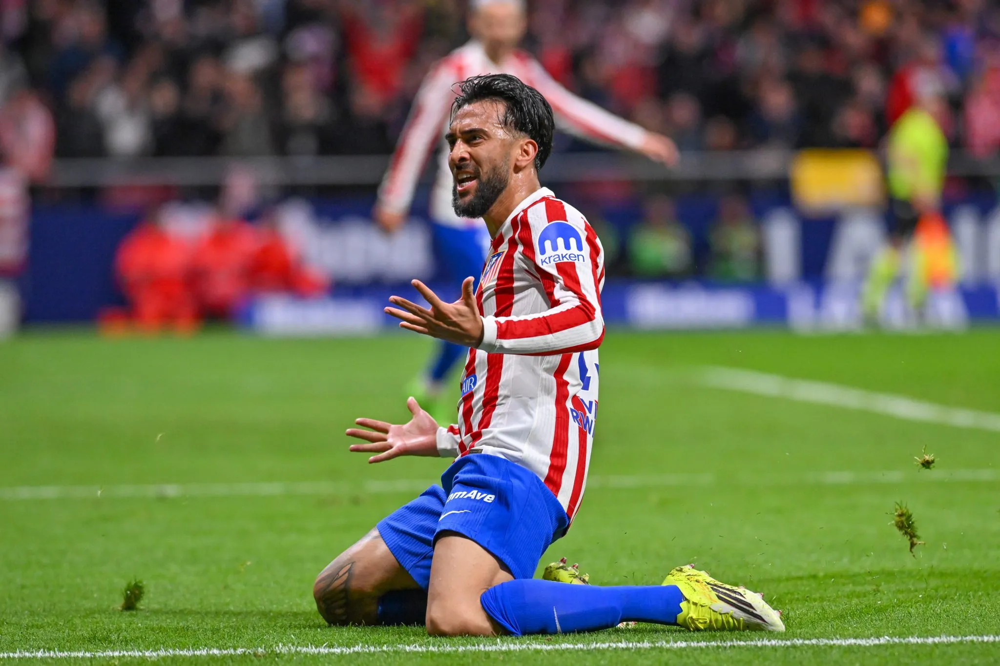 Nico Gonz&aacute;les em a&ccedil;&atilde;o pelo Atl&eacute;tico de Madrid. Foto: Icon Sport/ZUMA Press Wire.