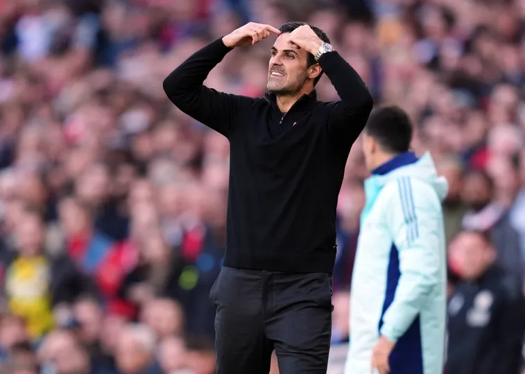 Mikel Arteta, t&eacute;cnico do Arsenal