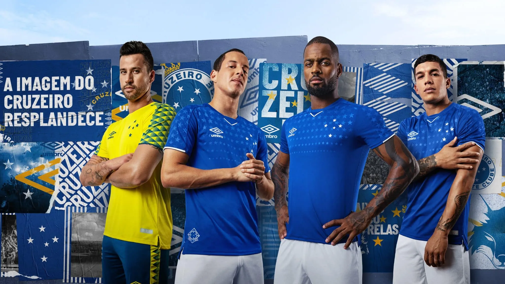 Cruzeiro estreia camisa modelo 2019 na Libertadores com refer&ecirc;ncia aos tempos de Palestra It&aacute;lia