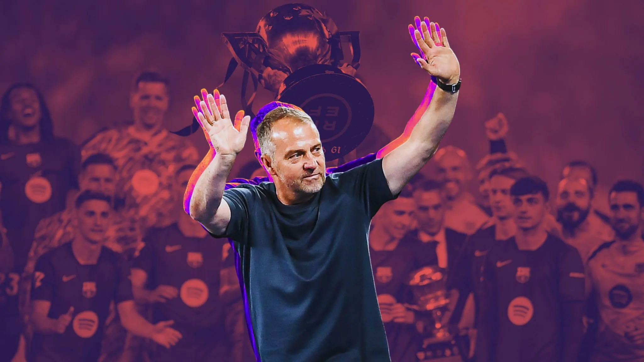 T&iacute;tulo espanhol do Barcelona exp&otilde;e como Real Madrid precisa de um t&eacute;cnico como Hansi Flick