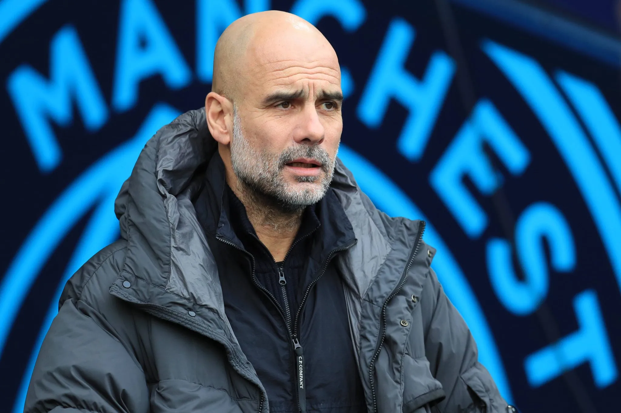 O t&eacute;cnico Pep Guardiola, do Manchester City