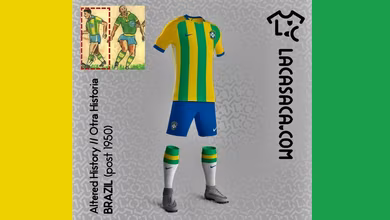 Como seriam os uniformes antigos das sele&ccedil;&otilde;es nos dias de hoje?