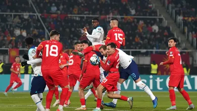 Garantida na Eurocopa, Inglaterra joga mal e s&oacute; empata com a eliminada Maced&ocirc;nia do Norte