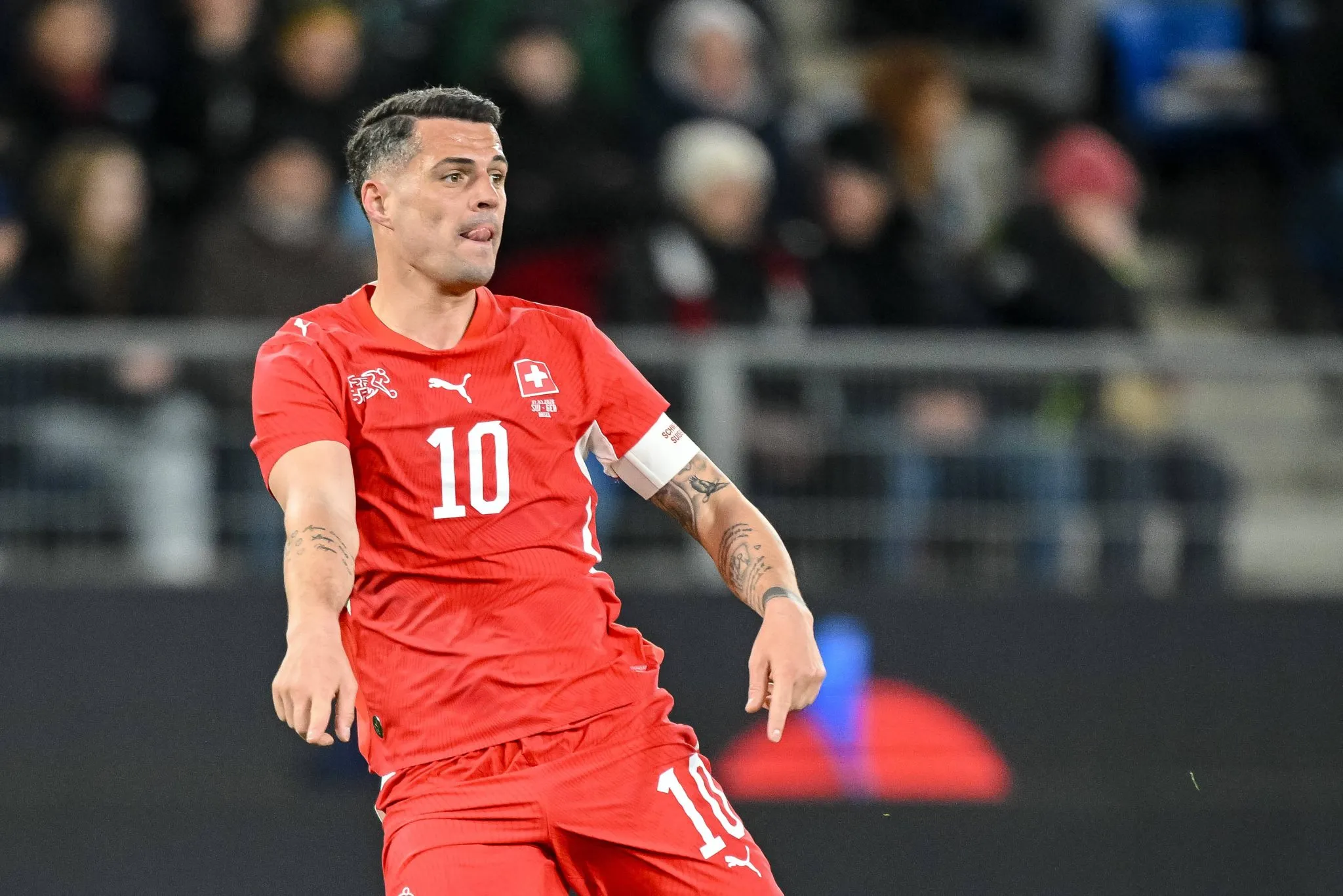 Xhaka em a&ccedil;&atilde;o pela sele&ccedil;&atilde;o su&iacute;&ccedil;a