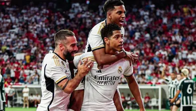 Bellingham e Joselu inauguraram suas contas pelo Real Madrid com dois gola&ccedil;os