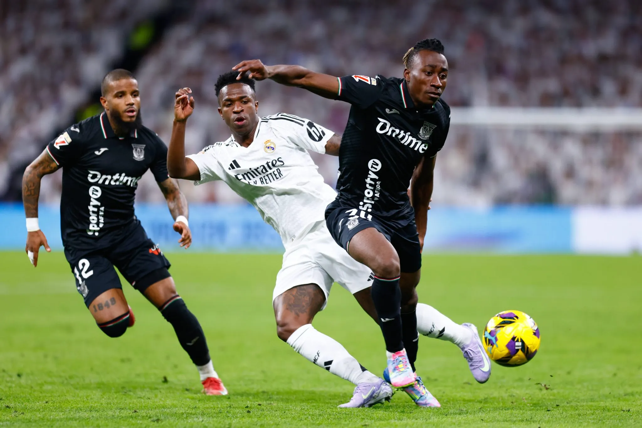 Yan Diomande em Real Madrid x Legan&eacute;s 