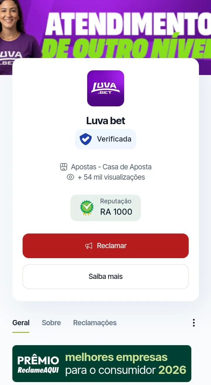 Luva Bet no Reclame Aqui