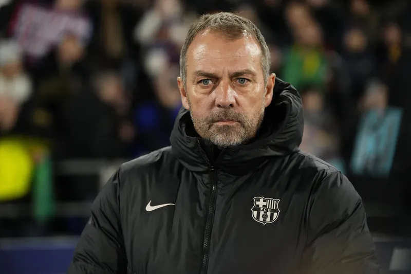Hansi Flick, t&eacute;cnico do Barcelona