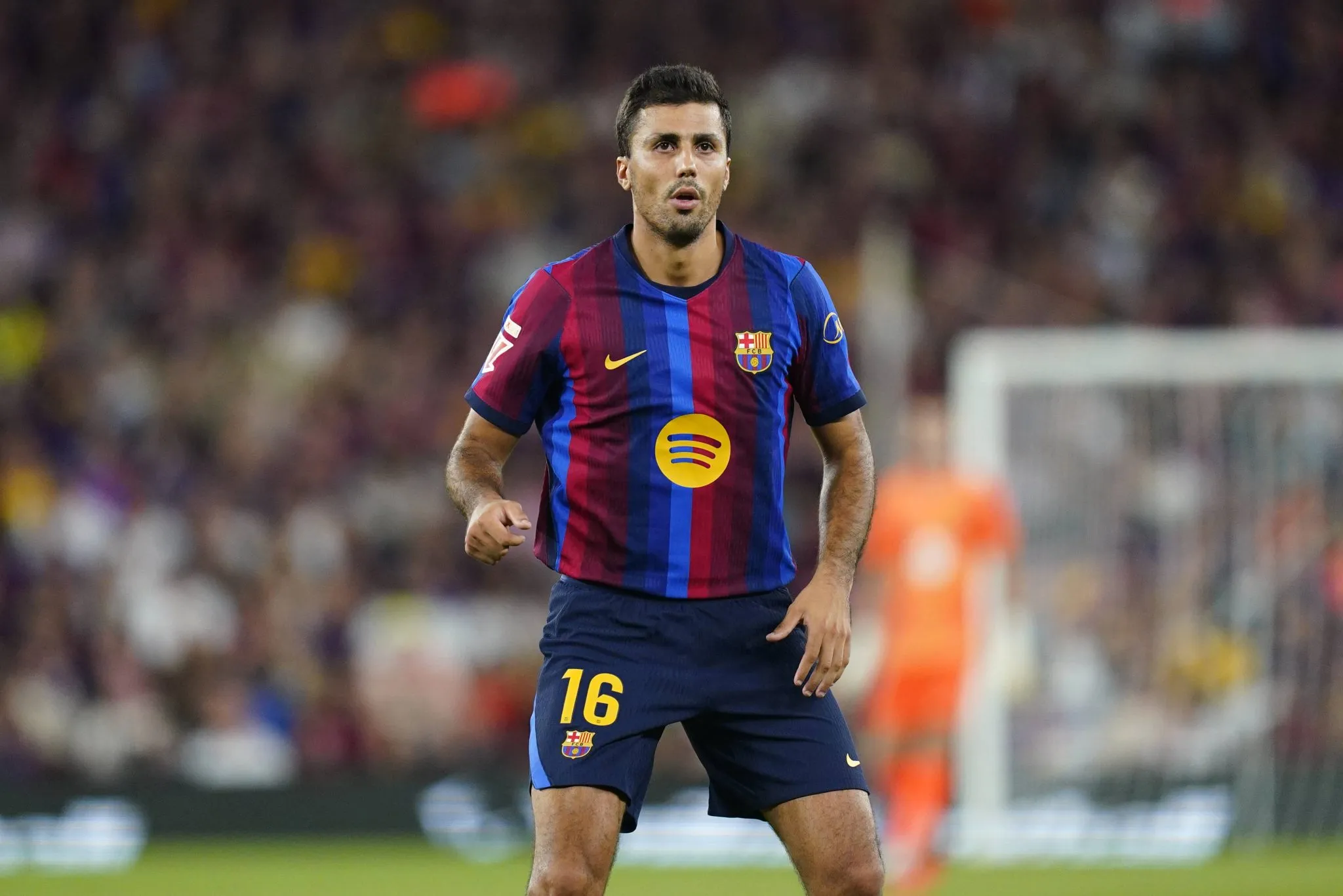 Rodri em sua estreia pelo Barcelona