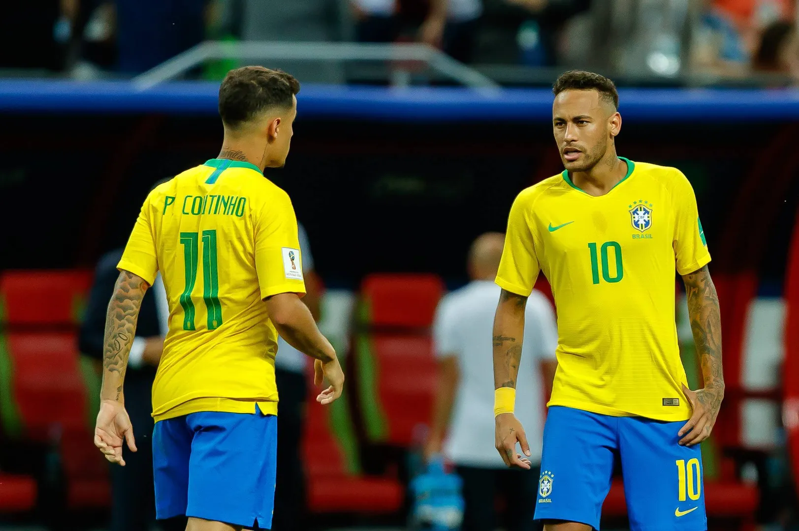 Neymar e Coutinho eram os principais nomes da Sele&ccedil;&atilde;o na Copa do Mundo de 2018 (Foto: Imago)