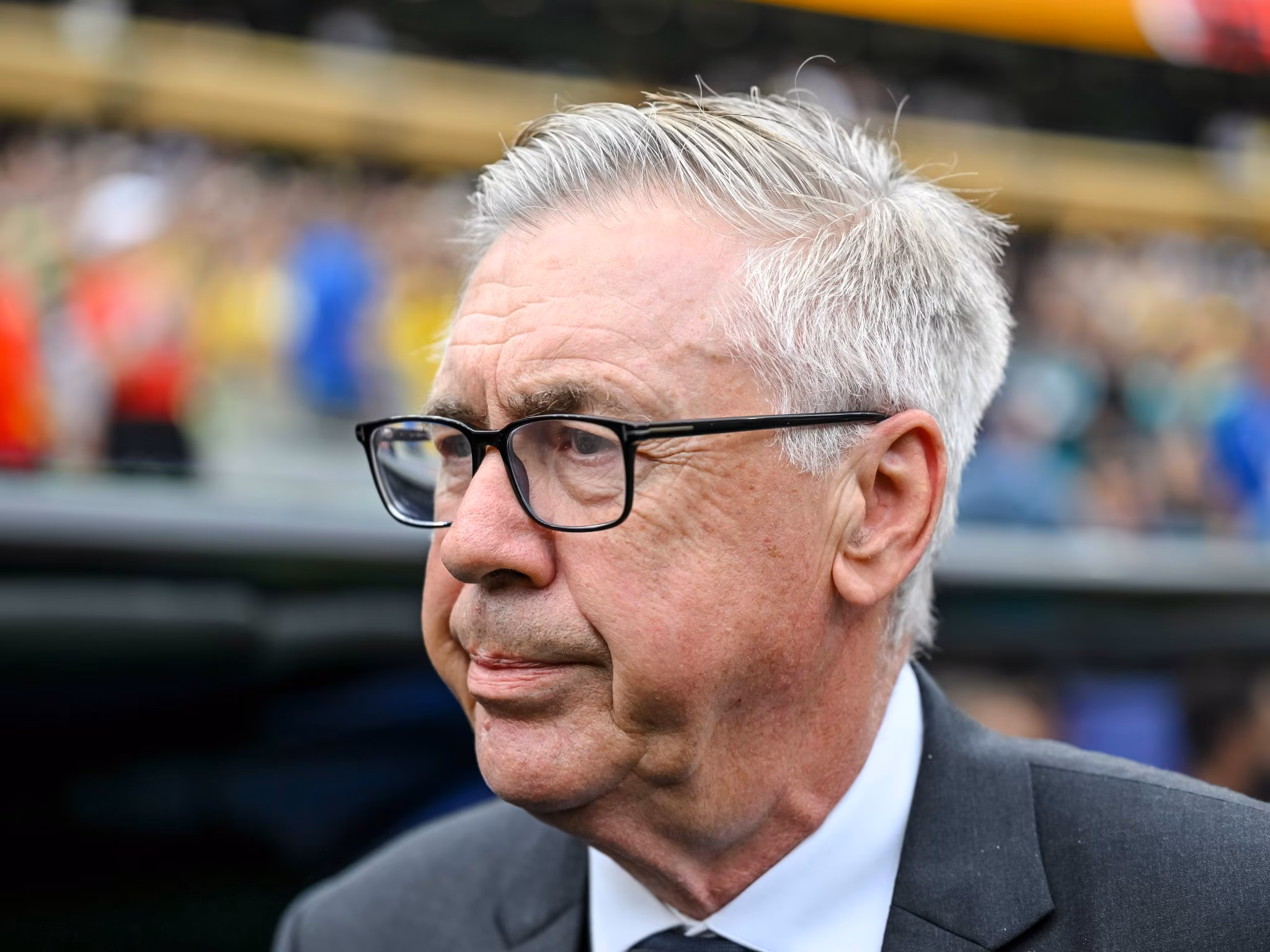 Carlo Ancelotti em Brasil x Noruega na Copa do Mundo