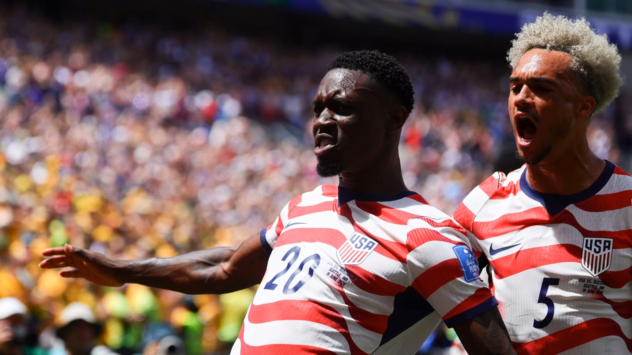 Folarin Balogun criou primeiro gol dos EUA (Foto: IMAGO / Uk Sports Pics Ltd)
