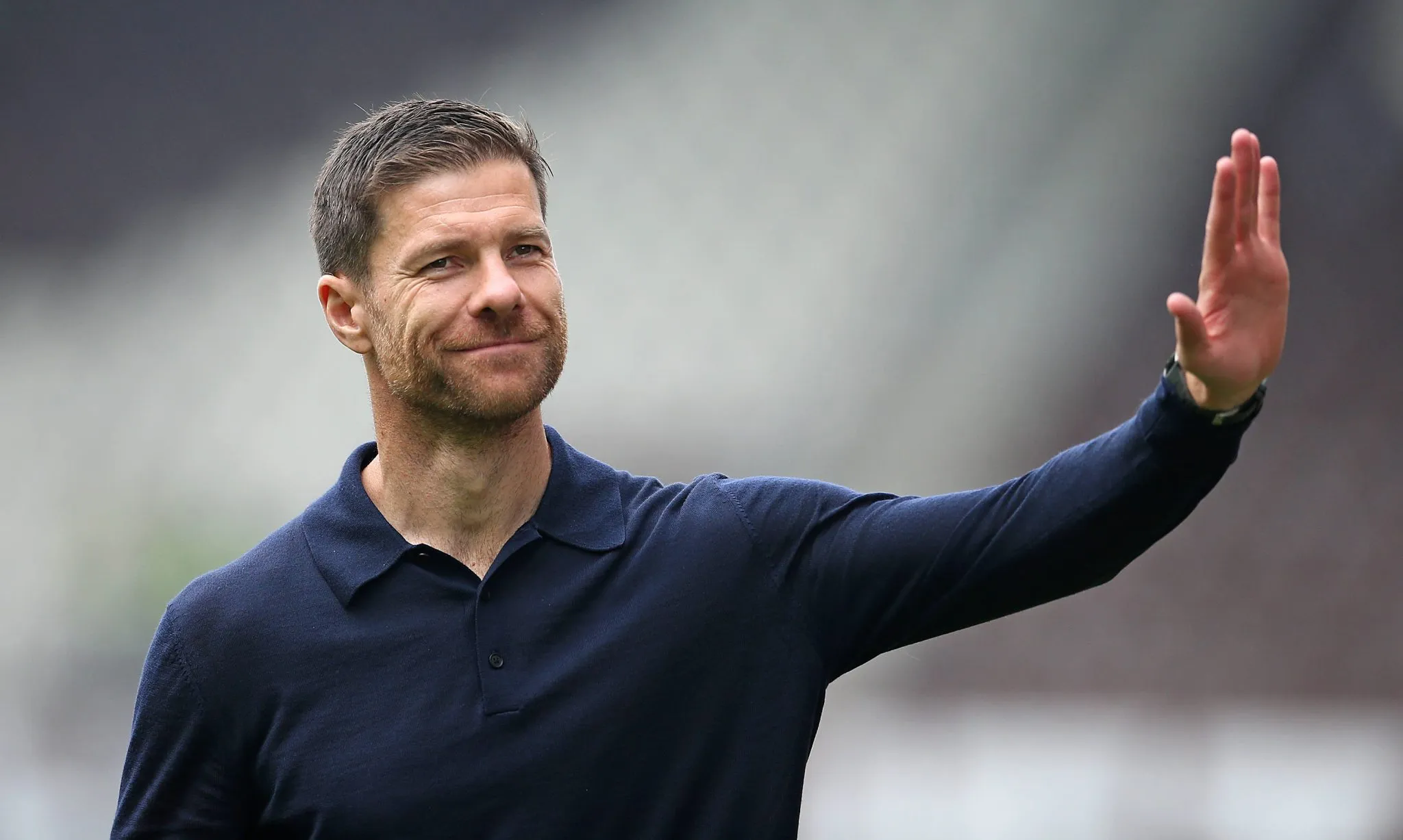 O t&eacute;cnico espanhol Xabi Alonso, ex-Bayer Leverkusen e Real Madrid